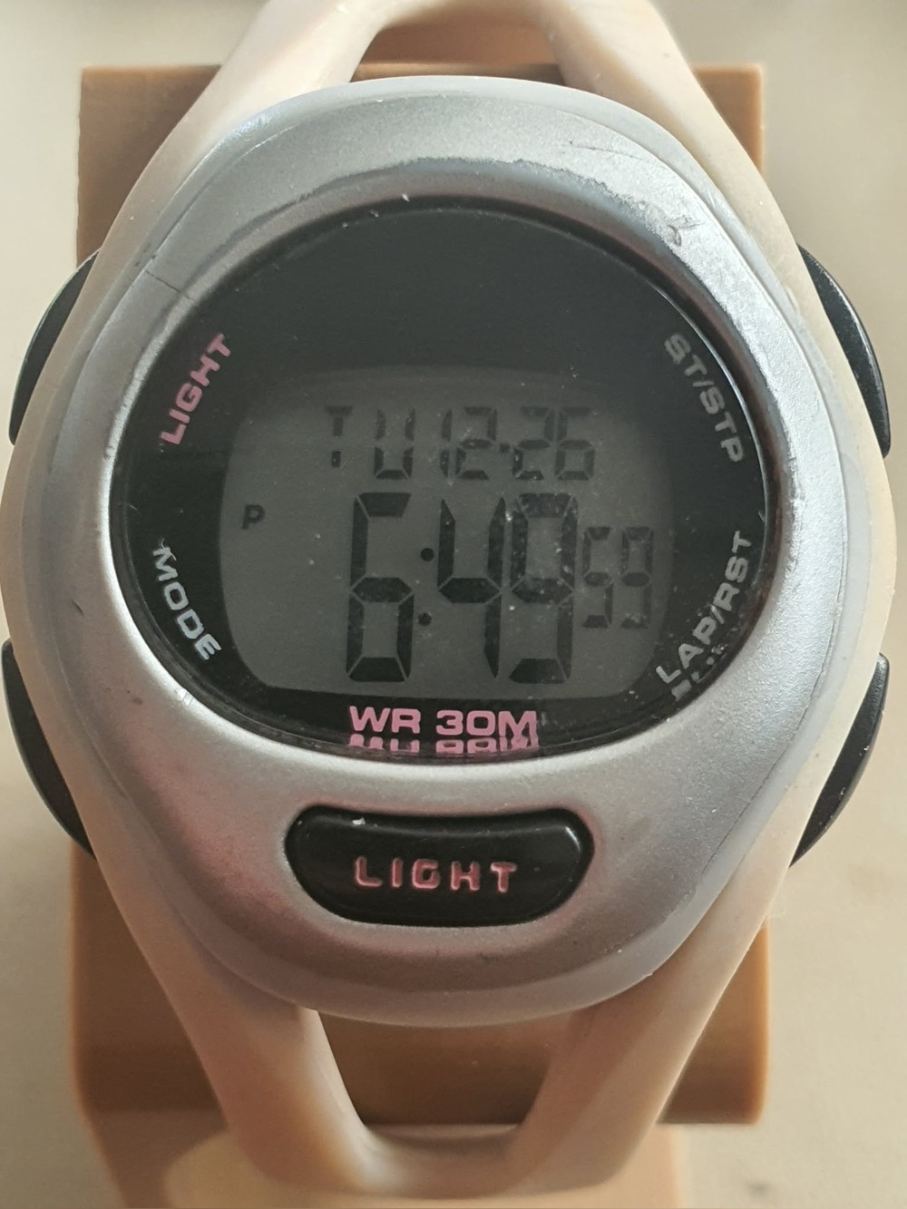 🦋10/$20🦋 Silver/Tan Digital Alarm Chrono Women's Watch